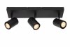 Nowoczesny plafon lampa sufitowa potrójna czarna regulowana tuba na wysięgniku uniwersalna minimalistyczna metalowa AMIGO 53910/03/30 Lucide